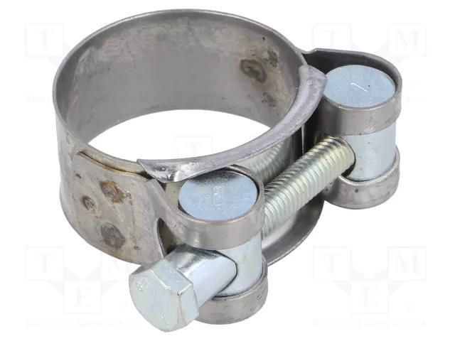 T-bolt clamp; W: 20mm; Clamping: 32÷35mm; chrome steel AISI 430; S MPC INDUSTRIES MPC-S2032