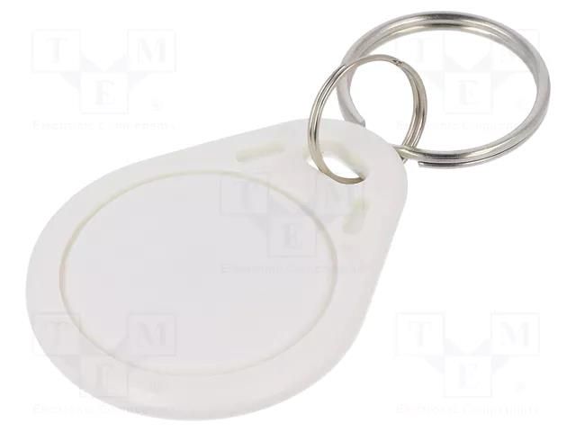 RFID pendant; plastic; white; 125kHz; 8BROM SYSTEM 7 SECURITY S103N-WE