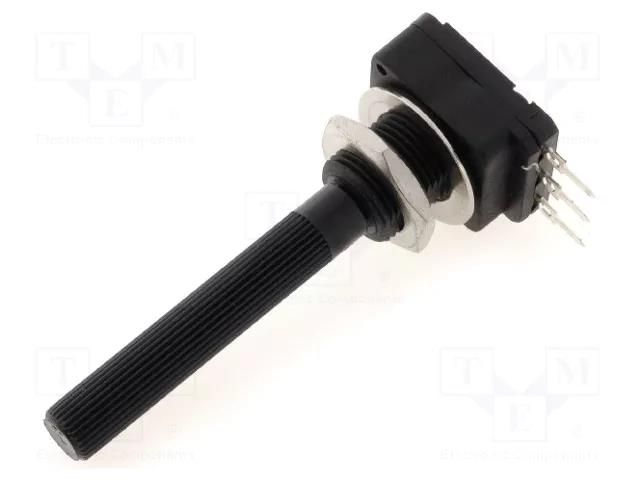 Potentiometer: shaft; single turn; 2.5MΩ; 200mW; THT; 6mm; plastic PIHER 6PMI-2M5