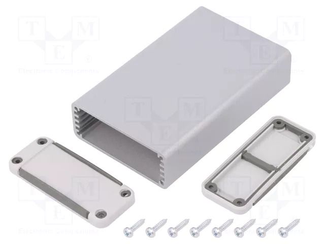 Enclosure: with panel; X: 52mm; Y: 90mm; Z: 21mm; aluminium; IP65 TEKO MTK580PK.1