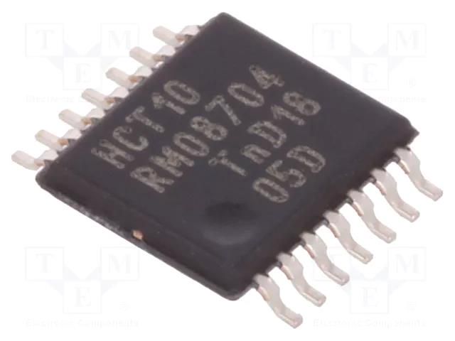 IC: digital; NAND; Ch: 3; IN: 3; CMOS,TTL; SMD; TSSOP14; 4.5÷5.5VDC NEXPERIA 74HCT10PW.112