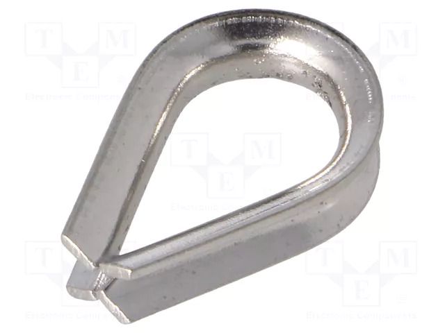 Thimble for rope; acid resistant steel A4; for rope; DIN 6899 KRAFTBERG KAUS-3-A4