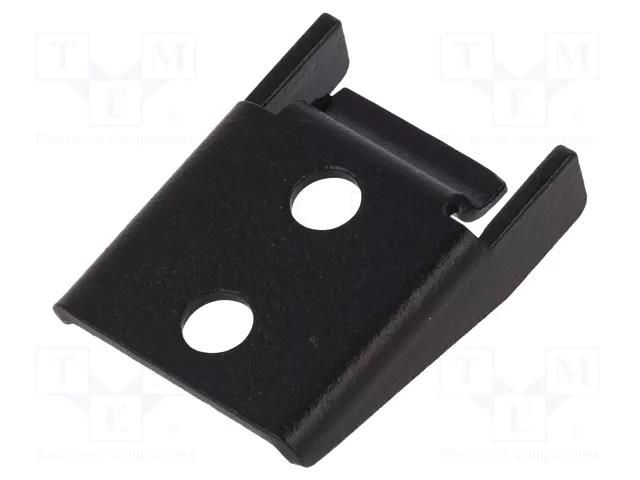 Catch; steel; Plating: zinc; W: 23.5mm; L: 32.5mm; black RST ROZTOCZE 3.ST263.001.04B