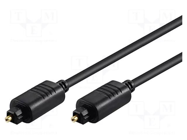 Cable; Toslink plug,both sides; 1m; Øcable: 5mm Goobay AVK-220-0100
