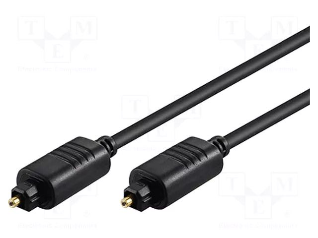 Cable; Toslink plug,both sides; 1m; Øcable: 5mm GOOBAY AVK-220-0100