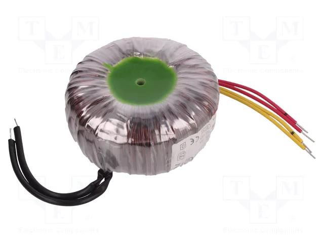 Transformer: toroidal; 100VA; 230VAC; 18V; 18V; 2.77A; 2.77A; Ø: 92mm BREVE TUFVASSONS TTS100/Z230/18-18V