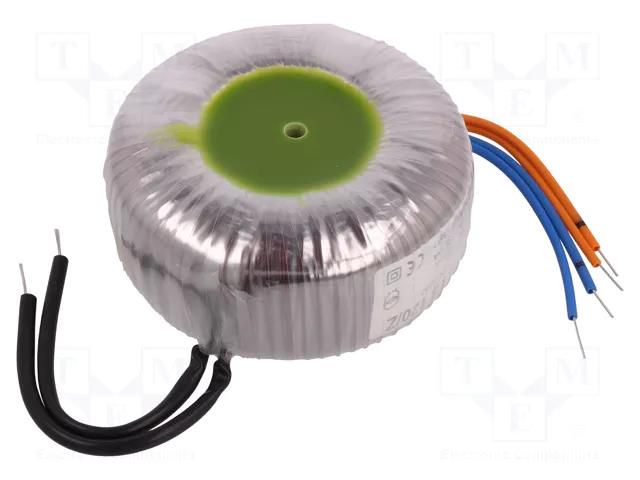 Transformer: toroidal; 120VA; 230VAC; 24V; 24V; 2.5A; 2.5A; Ø: 95mm BREVE TUFVASSONS TTS120/Z230/24-24V