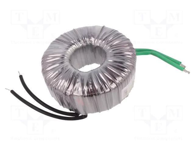 Transformer: toroidal; 450VA; 230VAC; 24V; 18.75A; Leads: cables BREVE TUFVASSONS TTS450/D230/24V