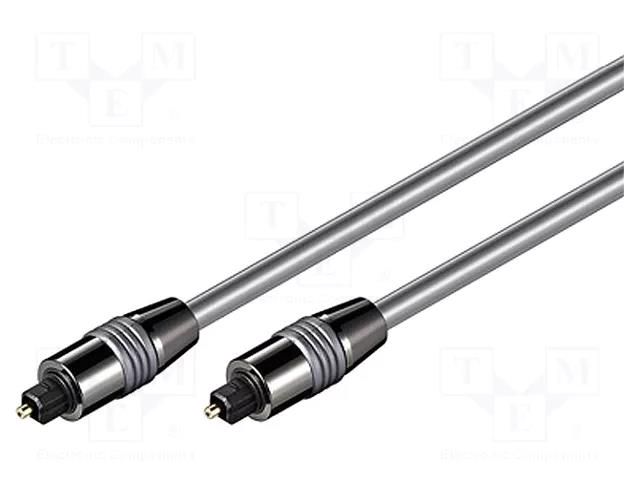 Cable; Toslink plug,both sides; 10m; Øcable: 6mm Goobay AVK-221-1000