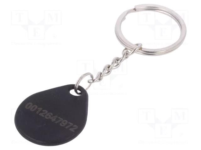 RFID pendant; plastic; black; 125kHz; 8BROM SYSTEM 7 SECURITY S1031N-BK