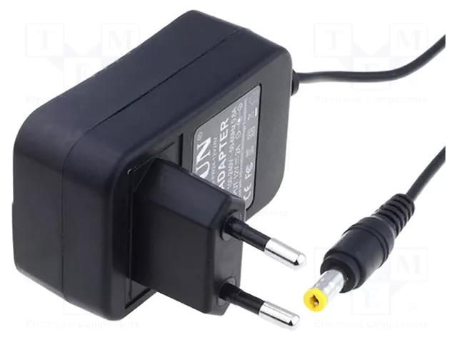 Power supply: switching; mains,plug-in; 12VDC; 1A; 12W; 82.7% LVSUN AC/DC-LV12/1