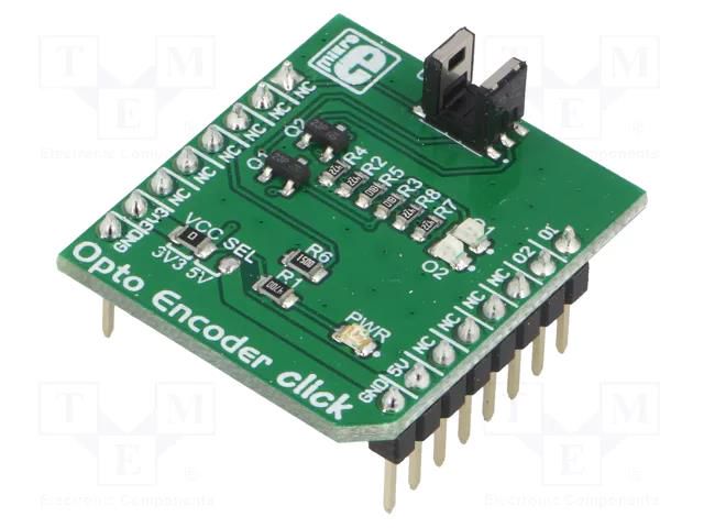 Click board; prototype board; Comp: TCUT1600X01; opto encoder MIKROE MIKROE-2549