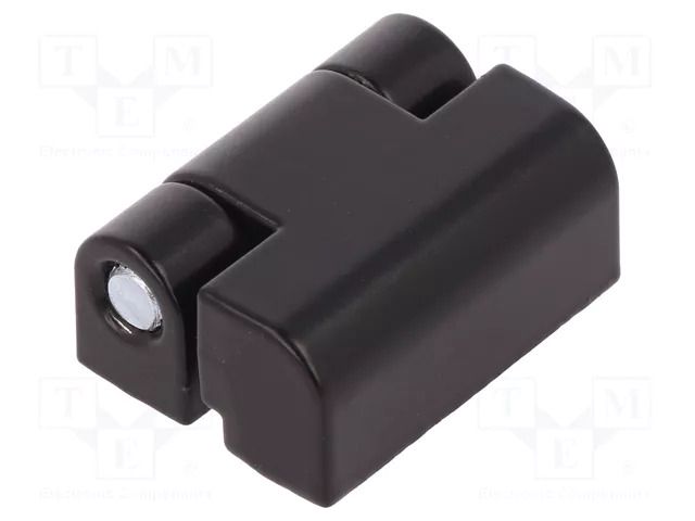 Hinge; Width: 22mm; zinc and aluminium alloy; black; H: 30mm RST ROZTOCZE 3.517.003-04