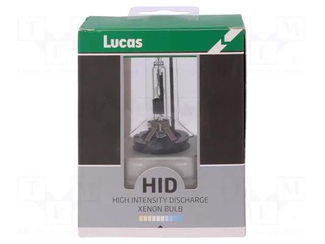 Filament lamp: automotive; PK32d-3; transparent; 85V; 35W; LLD LUCAS LLD1R