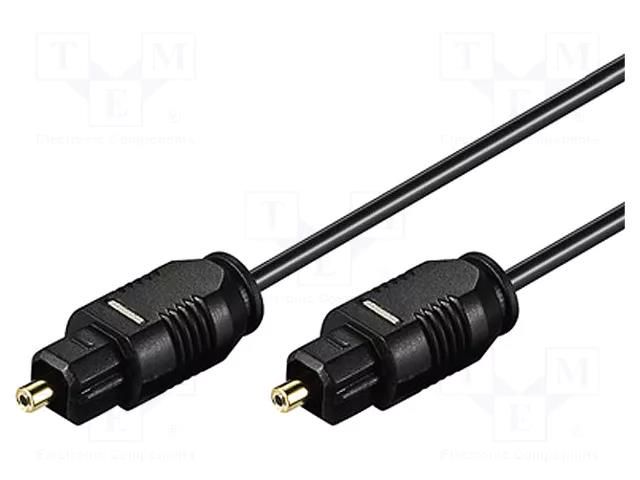 Cable; Toslink plug,both sides; 10m; Øcable: 2.2mm Goobay AVK-216-1000