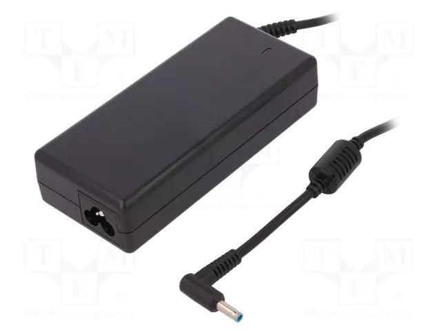 Power supply: switching; 19.5VDC; 4.62A; Out: 4,5/3,0 CENTERPIN AKYGA AK-ND-53