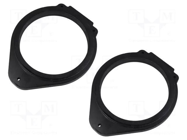 Spacer ring; MDF; 165mm; Opel; impregnated; 2pcs. BASSER D.MDF.OPEL05