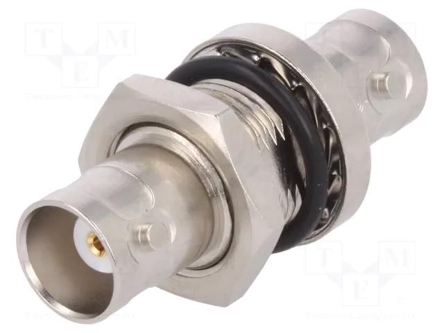 Coupler; BNC socket,both sides; straight; 50Ω; PTFE; gold-plated TELEGÄRTNER J01004A1233