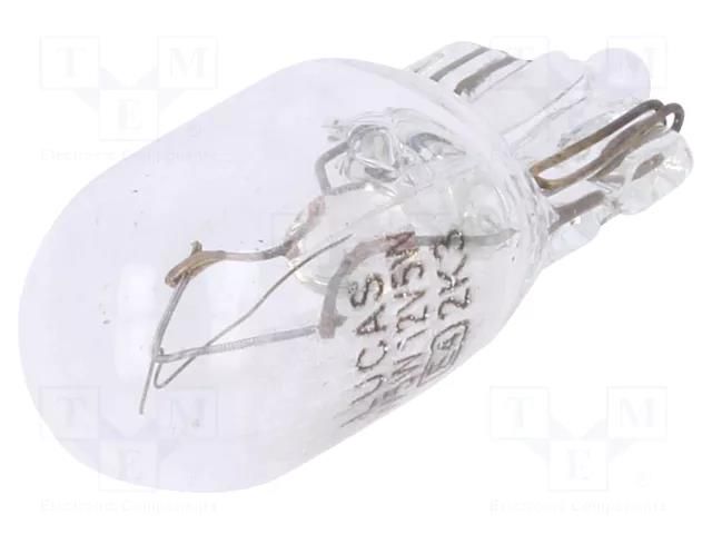 Filament lamp: automotive; W2.1x9,5d; transparent; 12V; 5W; LLB LUCAS LLB501T