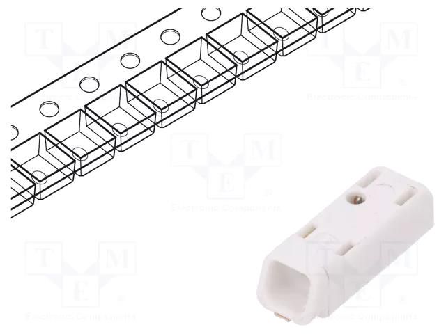 Connector: plug-in; LED Light; MICROCON; 6A; 600V; SMT; 0.2÷0.75mm2 ELECTRO TERMINAL MICROCON-SMD-1PS
