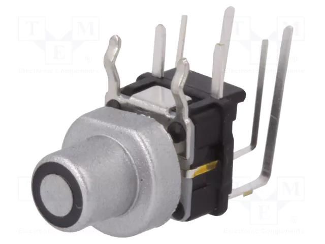 Switch: keypad; Pos: 2; SPST-NO; 0.05A/12VDC; silver; LED; yellow HIGHLY ELECTRIC PB6156RSL-2C-102
