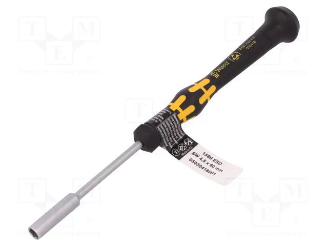 Screwdriver: precision; 6-angles socket; HEX 4.5mm; ESD WERA WERA.1569/4.5