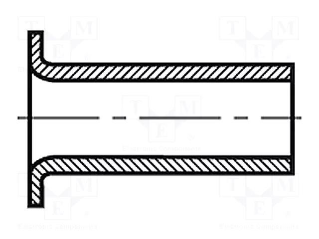 Rivet; brass; Rivet diam: 1.5mm; L.rivet: 6mm; BN 572; DIN 7340A BOSSARD B1.5X6/BN572