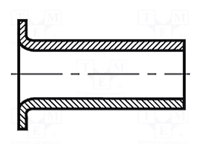 Rivet; brass; Rivet diam: 5mm; L.rivet: 10mm; BN 572; DIN 7340A BOSSARD B5X10/BN572