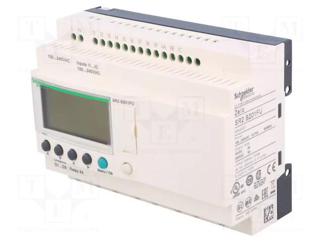 Programmable relay; IN: 12; Analog in: 0; OUT: 8; Zelio Logic; IP20 SCHNEIDER ELECTRIC SR2B201FU