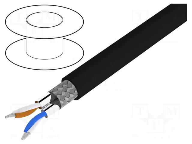 Wire: DMX; HELULIGHT®; 2x2x0.22mm2; stranded; 110Ω; -25÷70°C; 8mm HELUKABEL LIGHT.DMX-400034