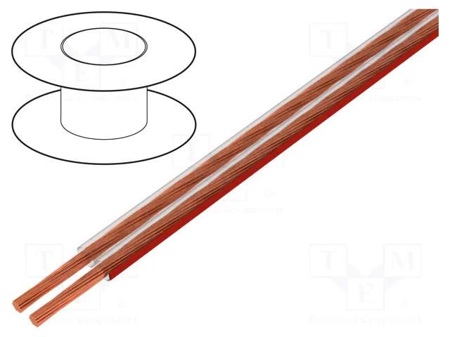 Wire: loudspeaker cable; HELUSOUND®; 2x0.75mm2; stranded; Cu; PVC HELUKABEL SOUND-40181