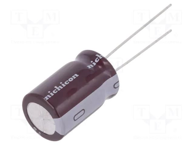 Capacitor: electrolytic; THT; 100uF; 220VDC; Ø12.5x31.5mm; ±20% NICHICON UPT2P101MHD