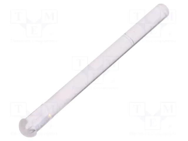 Fiber for LED; Ø2mm; L: 20mm; round; Front: convex; straight FIX&FASTEN FIX-LEM-132