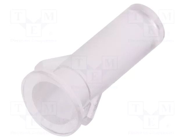 Fiber for LED; Ø6.6mm; L: 13.6mm; round; Front: convex; straight FIX&FASTEN FIX-LEM-54