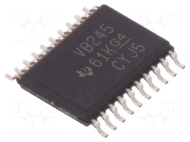 IC: digital; bus transceiver; Ch: 8; SMD; TSSOP20; 1.65÷3.6VDC; tube TEXAS INSTRUMENTS SN74ALVCH245PW
