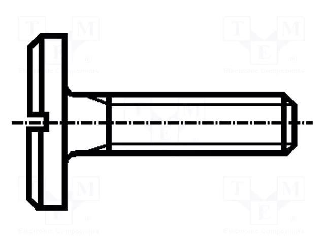 Screw; M4x10; 0.7; Head: cheese head; slotted; 1mm; steel; zinc BOSSARD B4X10/BN405