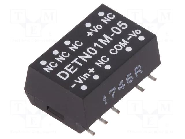 Converter: DC/DC; 1W; Uin: 10.8÷13.2VDC; Uout: 5VDC; Uout2: -5VDC MEAN WELL DETN01M-05