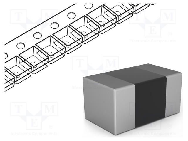 Inductor: ceramic; SMD; 0402; 56nH; 180mA; 1.8Ω; Q: 22; ftest: 100MHz TDK MHQ1005P56NJT000