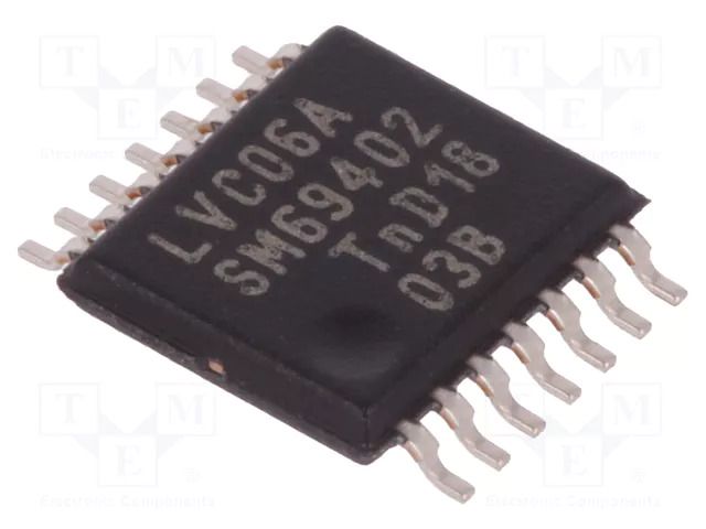 IC: digital; buffer,inverting; Ch: 6; CMOS,TTL; SMD; TSSOP14; LVC NEXPERIA 74LVC06APW.112