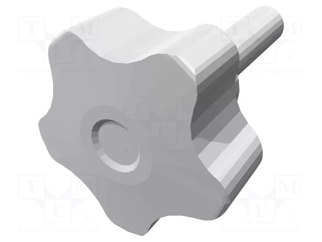 Knob; Ø: 32mm; Ext.thread: M8; 30mm; H: 23mm; technopolymer PP ELESA+GANTER VCT.32P-M8X30-C9