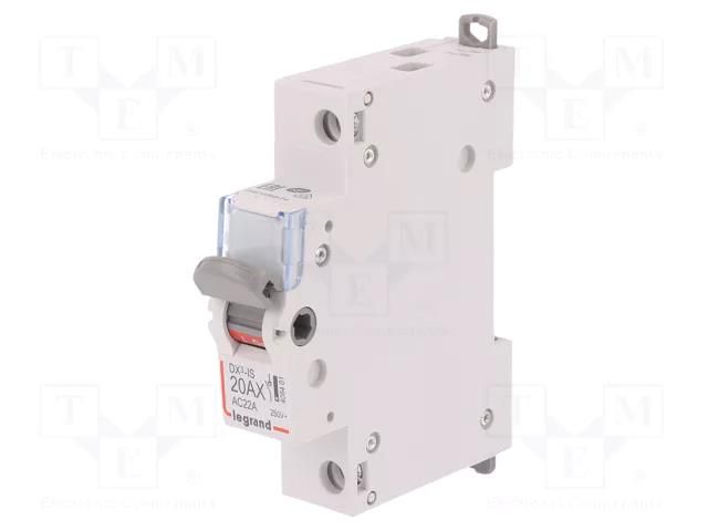 Switch-disconnector; Poles: 1; for DIN rail mounting; 20A; 250VAC LEGRAND 406401