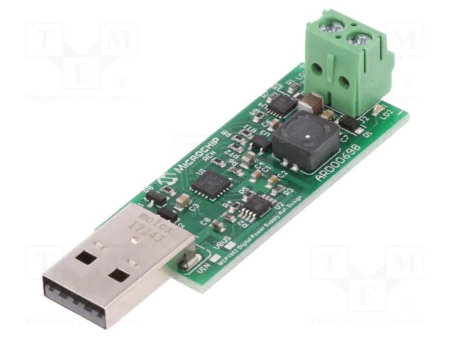 Expansion board; DC/DC converter; 2.5÷30V; Components: MCP1663 MICROCHIP TECHNOLOGY ARD00698