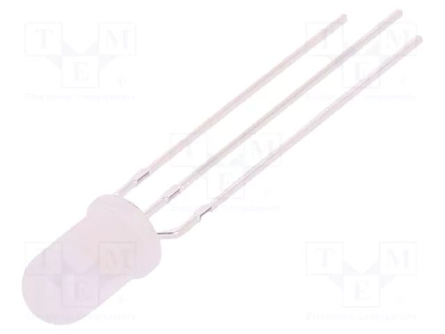 LED; orange/yellow-green; 5mm; 50°; Front: convex; No.of term: 3 FORYARD FYL-5019EGW1B-CC