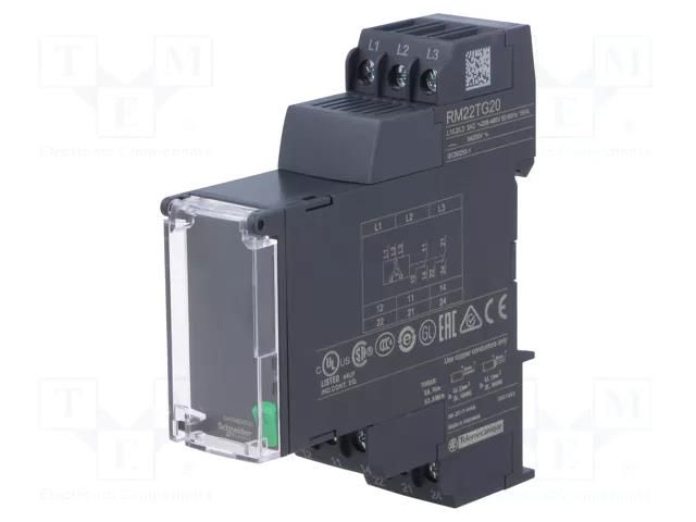 Voltage monitoring relay; for DIN rail mounting; Zelio Control SCHNEIDER ELECTRIC RM22TG20