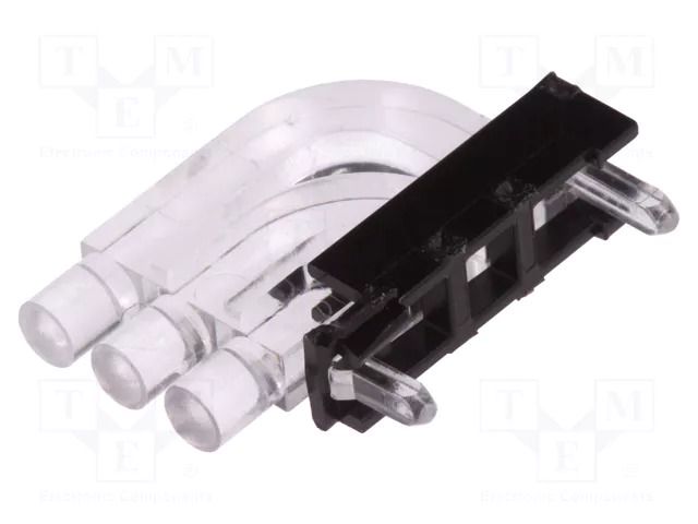 Fiber for LED; Ø2mm; No.of mod: 3; round; Front: convex MENTOR MR-1296.2013
