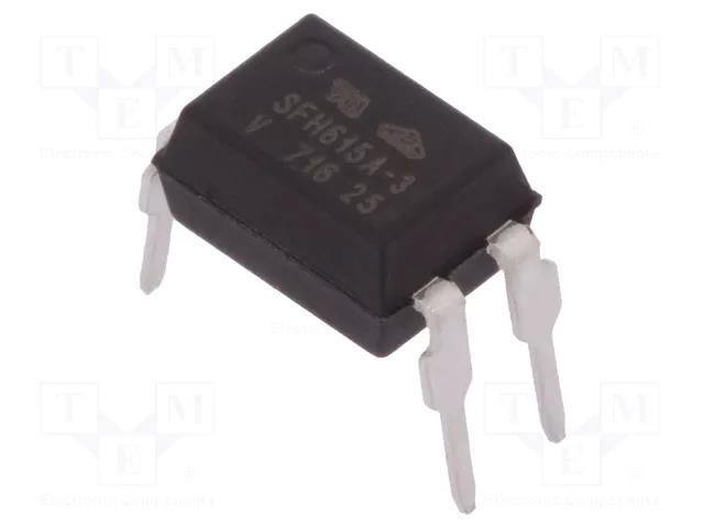 Optocoupler; THT; Ch: 1; OUT: transistor; Uinsul: 5.3kV; Uce: 70V VISHAY SFH615A-3X001