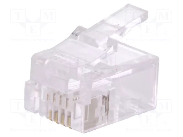 Connector: RJ11; plug; PIN: 4; unshielded; gold-plated; 6p4c; male LOGILINK LOG-MP0018