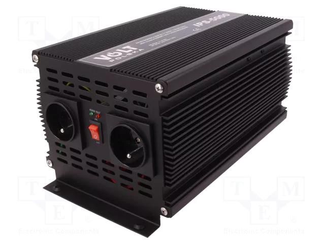 Converter: DC/AC; 2500W; Uout: 230VAC; 21÷31VDC; 290x173x145mm VOLT POLSKA IPS5000/24V