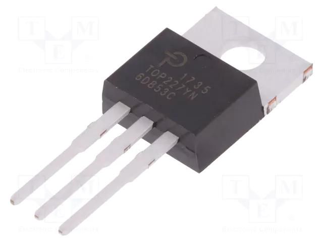 IC: PMIC; AC/DC switcher,SMPS controller; 90÷110kHz; TO220-3 POWER INTEGRATIONS TOP227YN