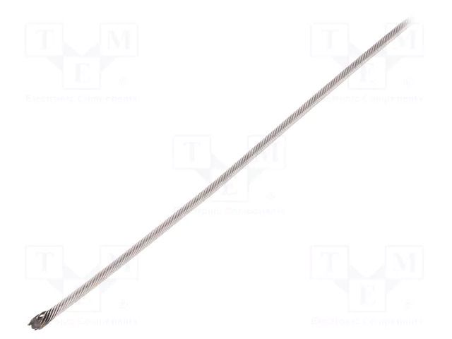 Rope; acid resistant steel A4; Ørope: 2mm; L: 10m; 25kg KRAFTBERG L1X19-F2-A4/10M